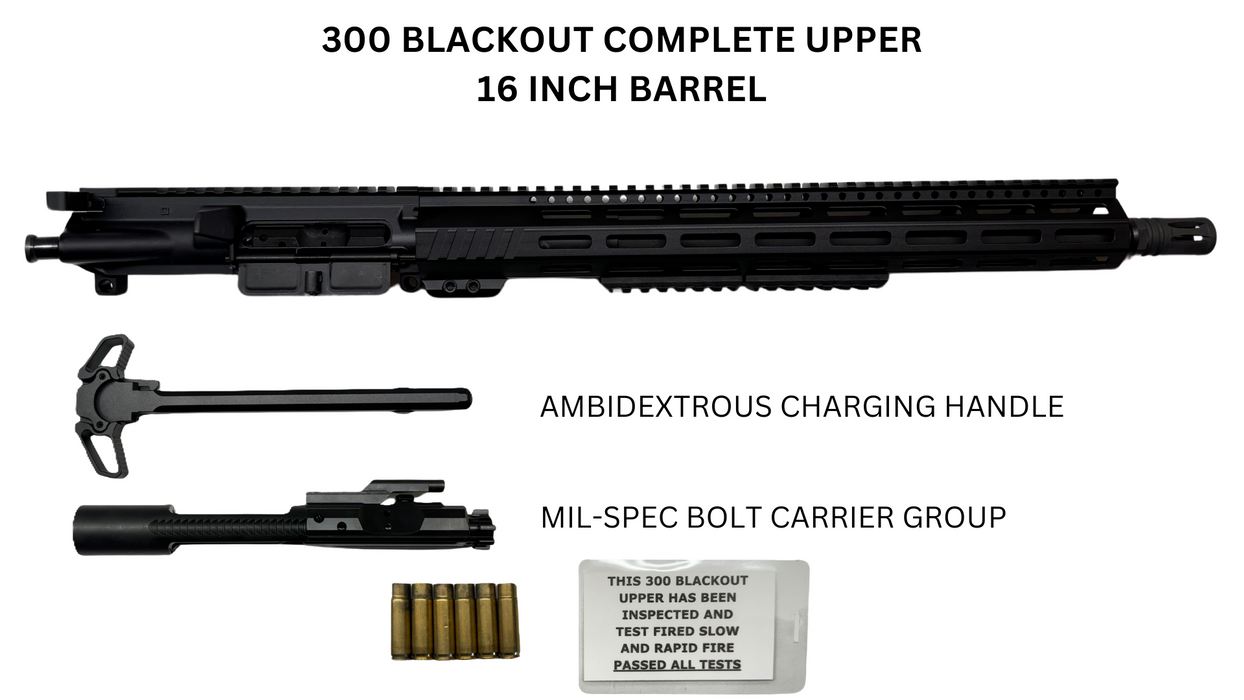 300 Blackout Complete Upper | 16 INCH Barrel