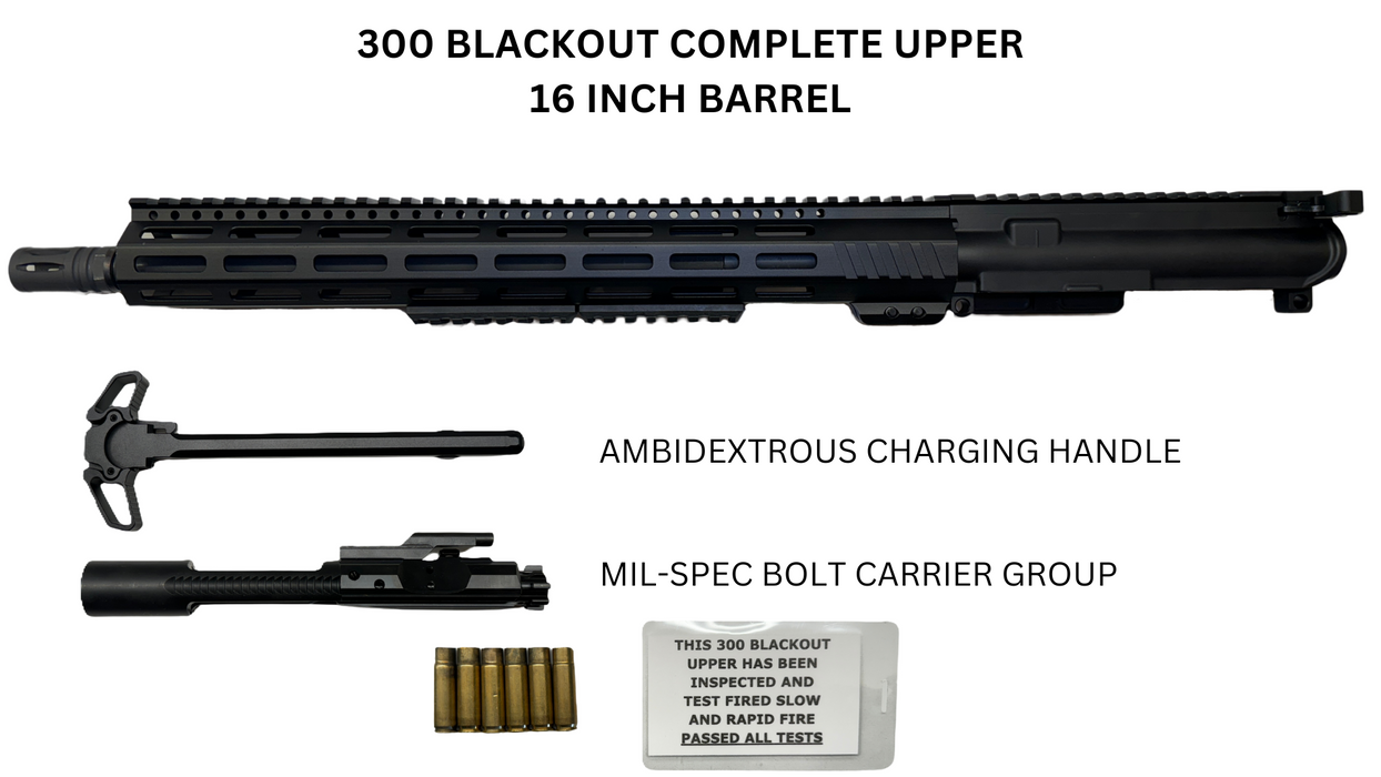 300 Blackout Complete Upper | 16 INCH Barrel